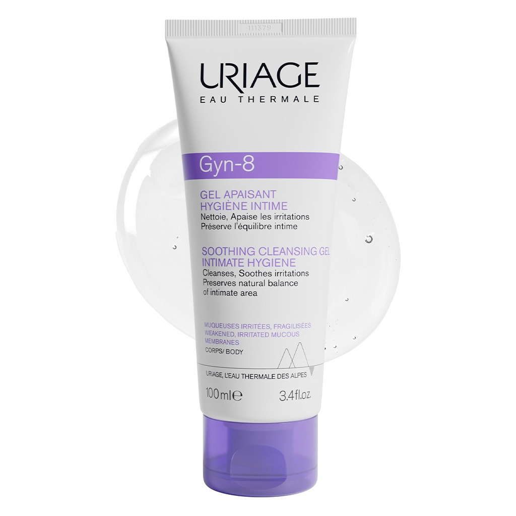 Uriage, Gyn 8 Cleanser for Intimate Areas, Gentle intimate hygiene cleanser, 100ml