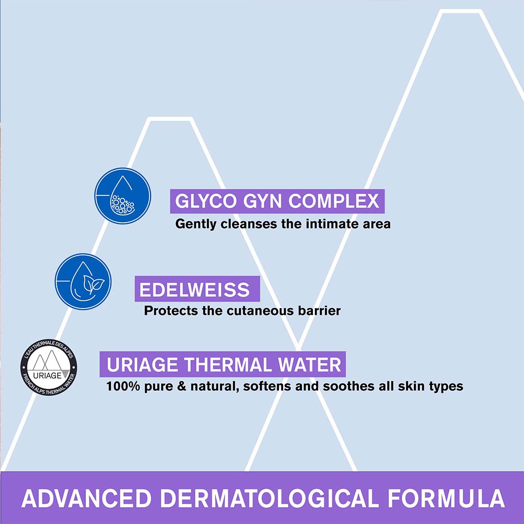 Uriage, Gyn Phy Baume Spray for Intimate Areas, Soothing intimate care spray, 50ml