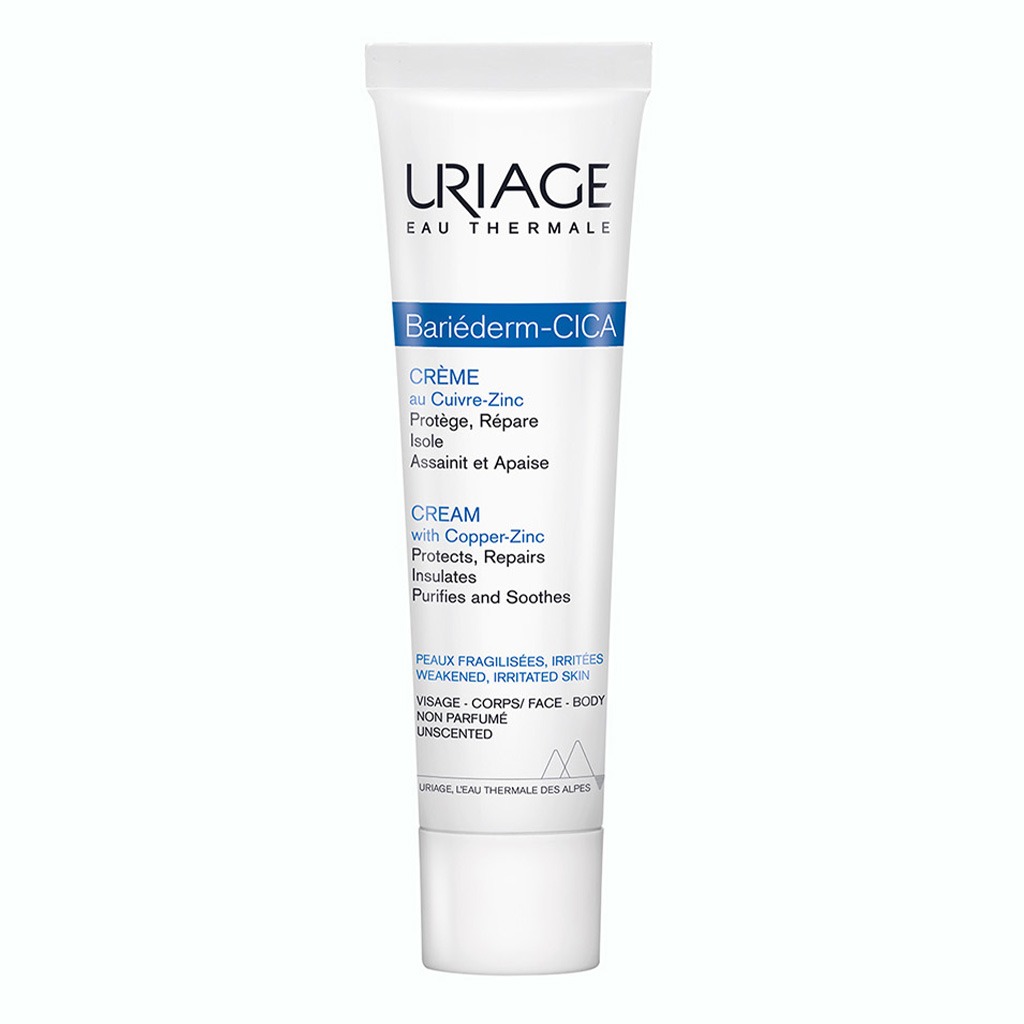 Uriage, Bariederm Cica Cream, Soothing skin repair cream for sensitive skin, 40ml
