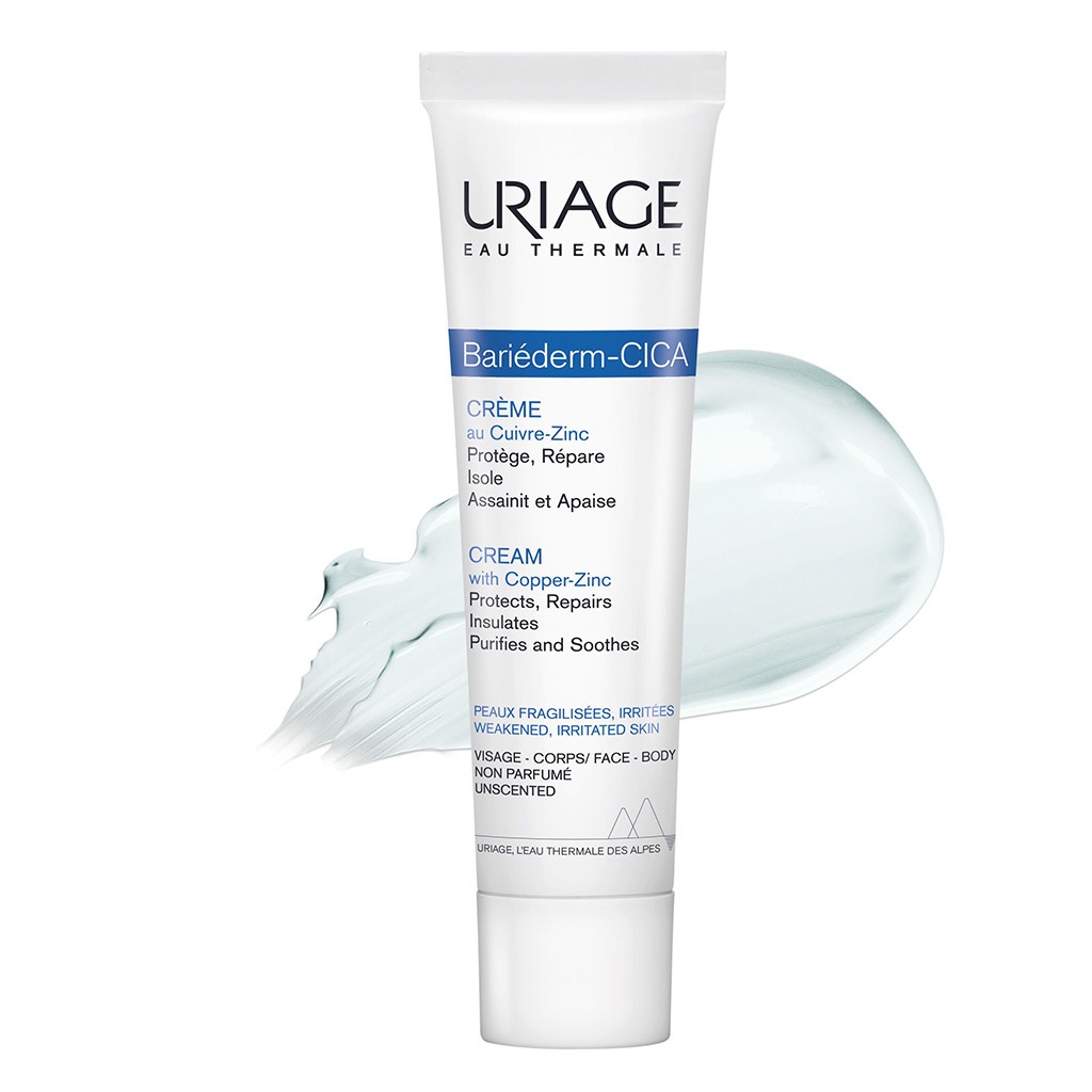 Uriage, Bariederm Cica Cream, Soothing skin repair cream for sensitive skin, 40ml