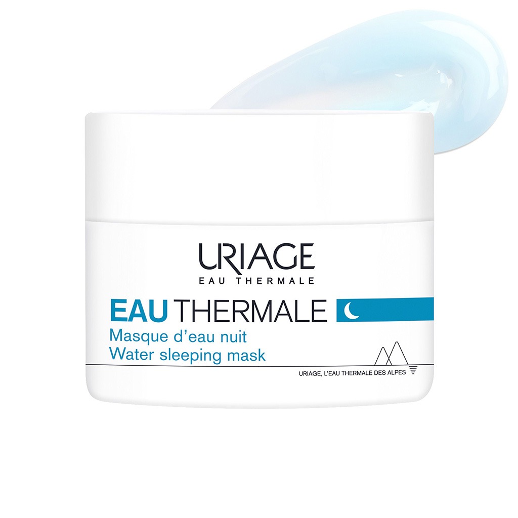 Uriage, Eau Water Night Sleeping Mask, Overnight hydrating and soothing face mask, 50ml