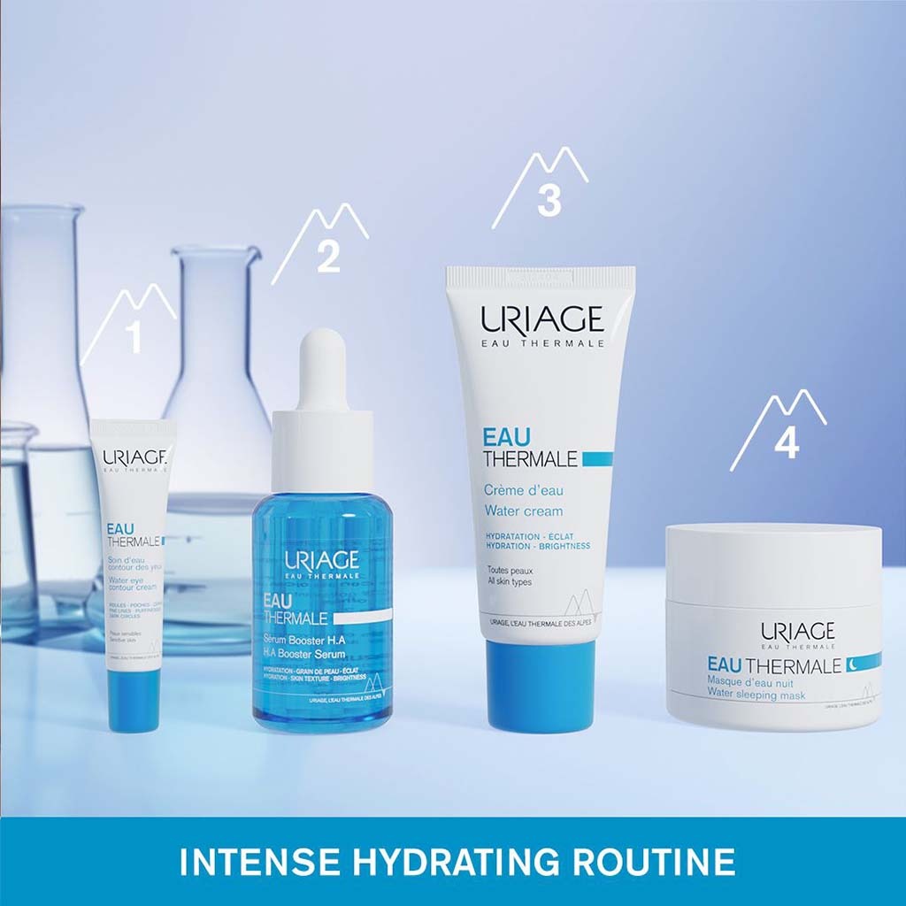 Uriage, Eau Water Night Sleeping Mask, Overnight hydrating and soothing face mask, 50ml