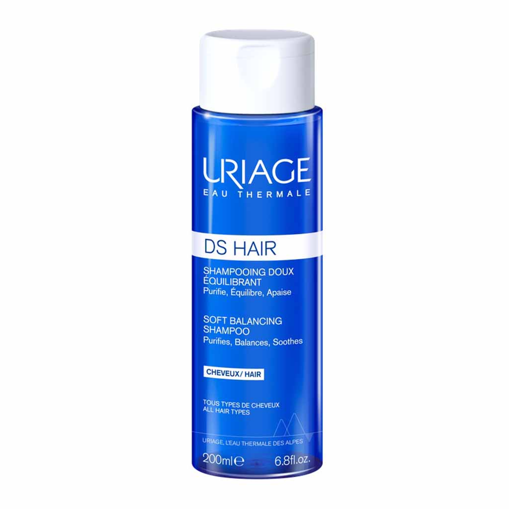 Uriage, DS Hair Soft Balancing Shampoo for Dandruff, Soothing shampoo for dandruff-prone scalp, 200ml