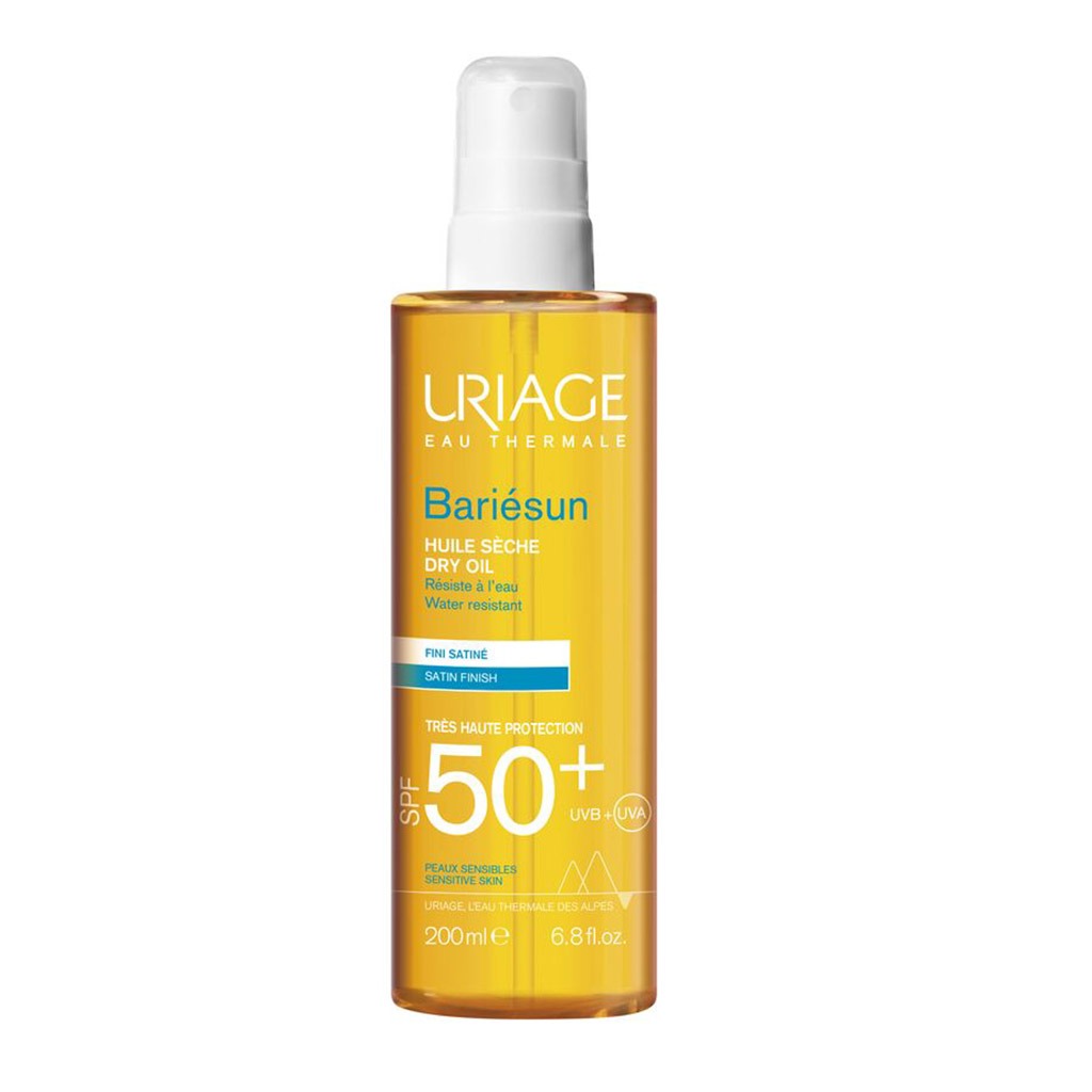 Uriage Bariesun Water Resistant Sunscreen Dry Oil SPF50+ For Sensitive Skin 200ml