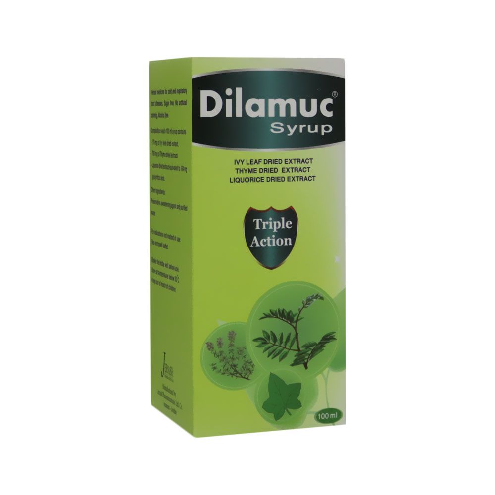 Dilamuc, Syrup, Cough relief syrup with soothing mucolytic action, 100ml