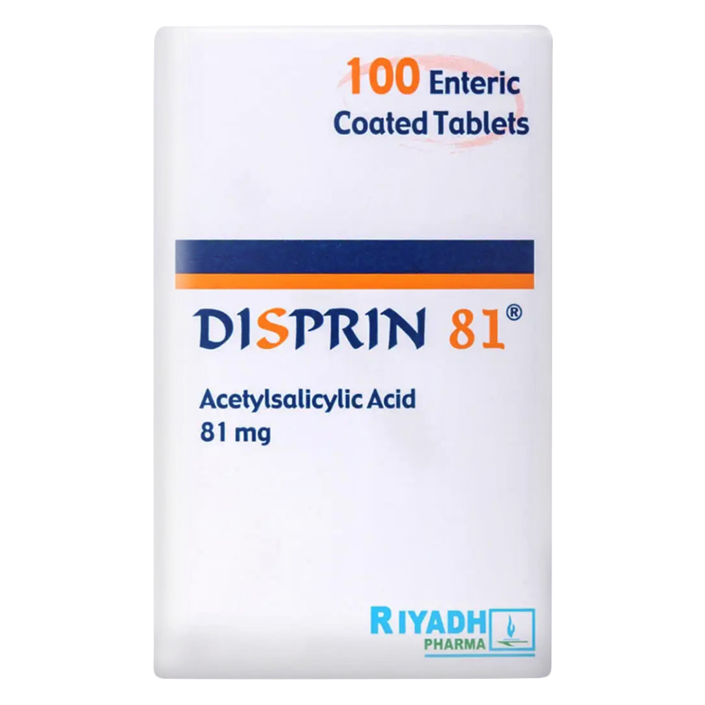 Disprin, 81mg tablets, Low-dose aspirin for cardiovascular health support, 100 tablets
