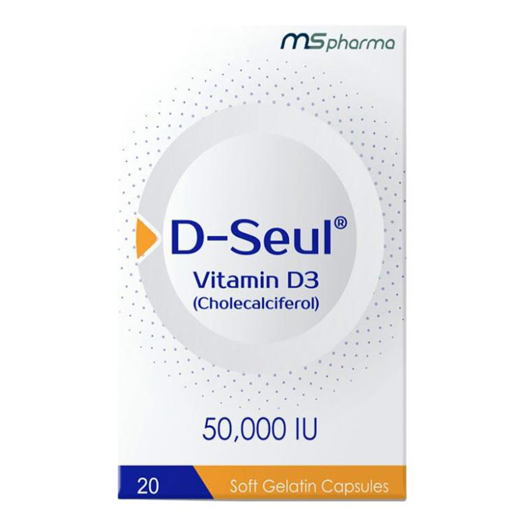 D-Seul Vitamin D3 50,000 IU 20 Capsules