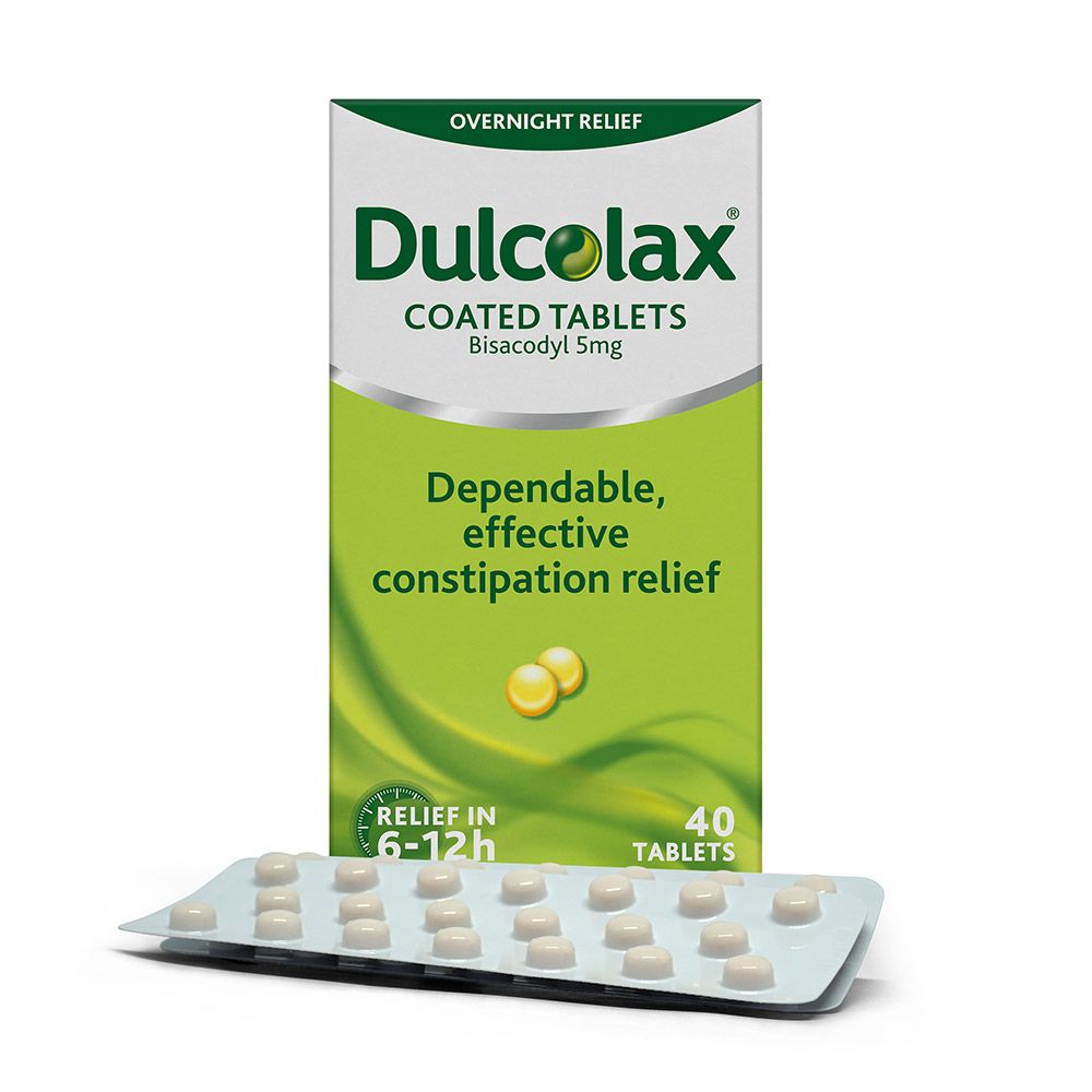 Dulcolax, 5mg Tablets, Laxative tablets for constipation relief, 40 tablets