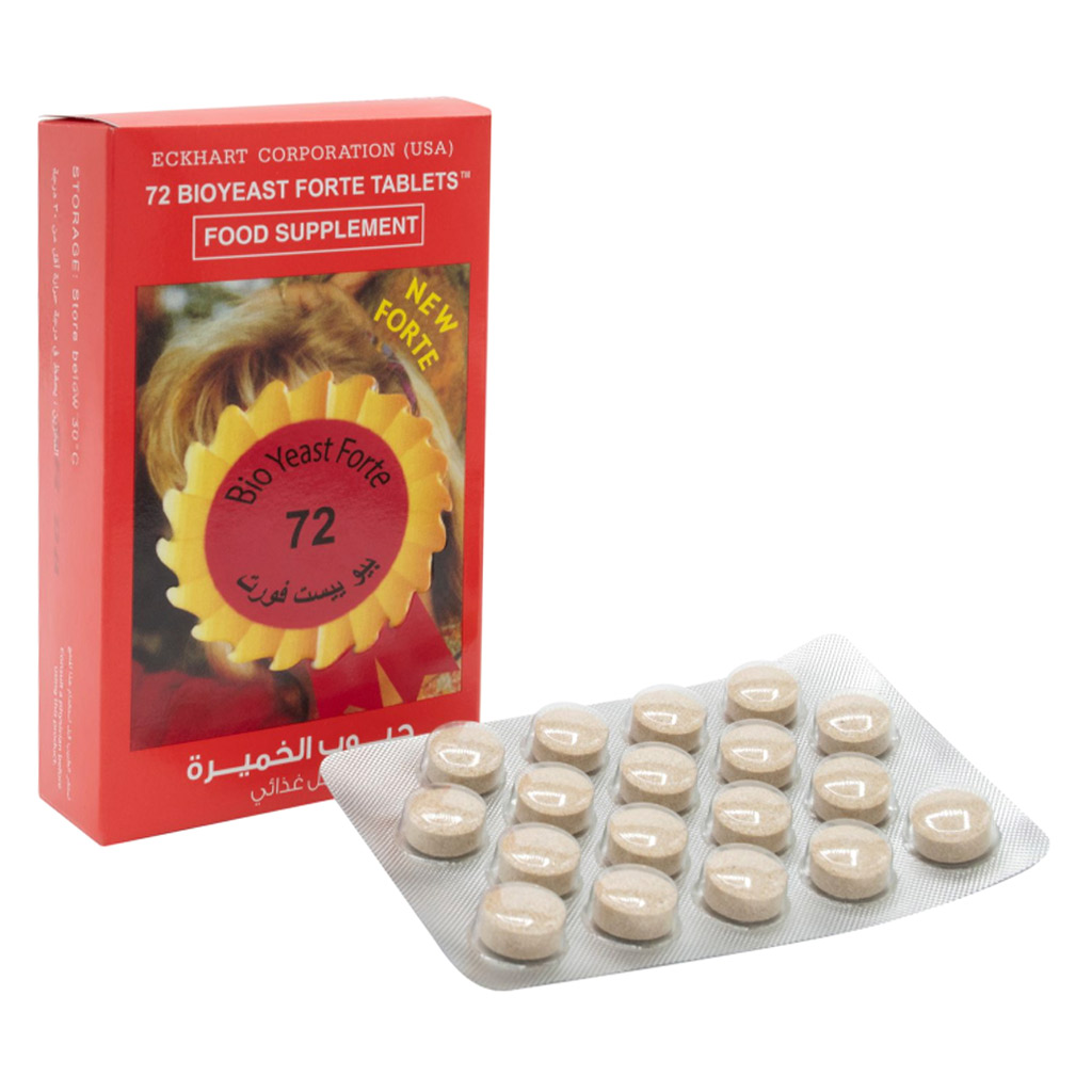 Eckhart BioYeast Forte Red 72 Tablets