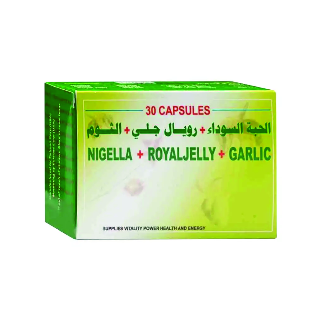 Eckhart, Nigella Royal Jelly Capsules, Natural immune support royal jelly supplement