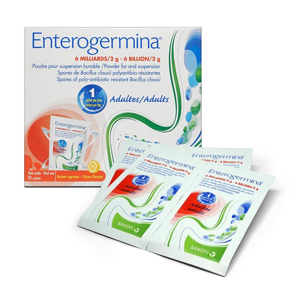 Enterogermina 6 Billion/2 G Powder For Oral Suspension