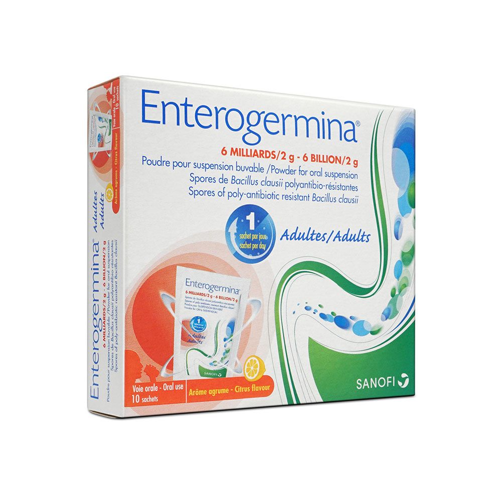 Enterogermina 6 Billion/2 G Powder For Oral Suspension