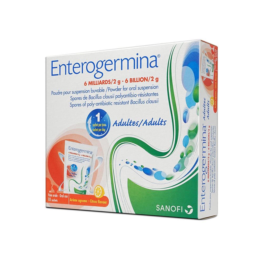 Enterogermina 6 Billion/2 G Powder For Oral Suspension