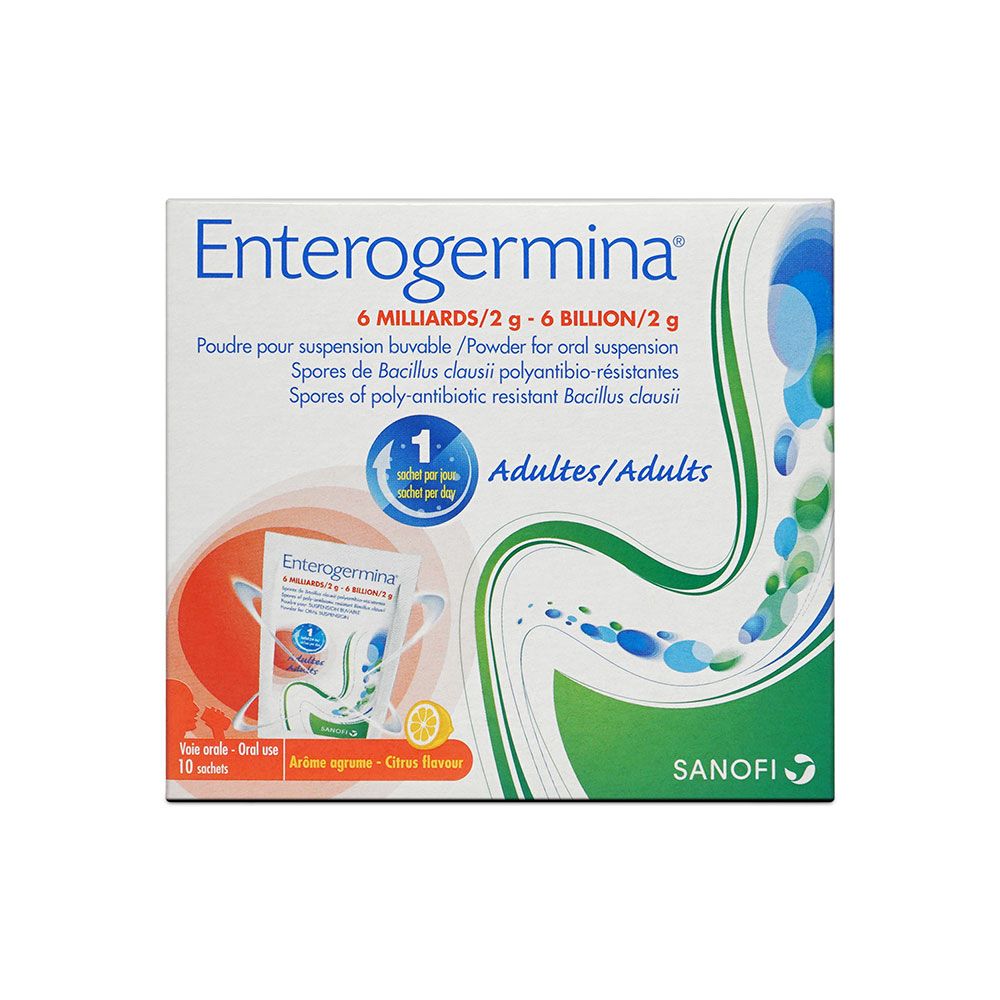 Enterogermina 6 Billion/2 G Powder For Oral Suspension