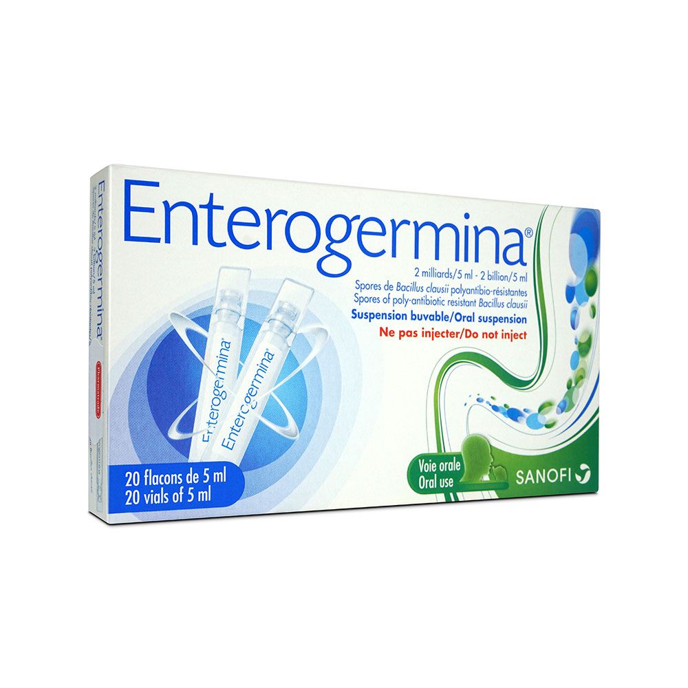Enterogermina Oral Suspension 2 Billion / 5 ml 20 Bottles