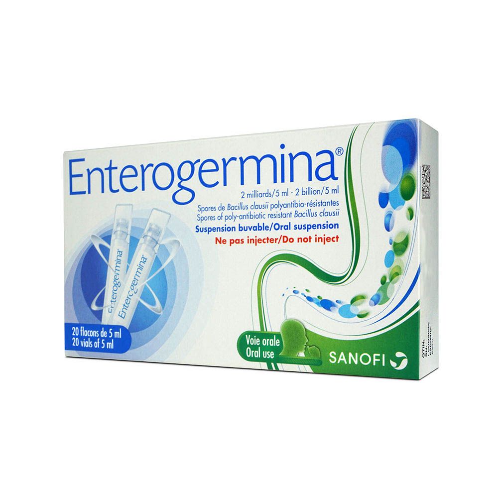 Enterogermina Oral Suspension 2 Billion / 5 ml 20 Bottles