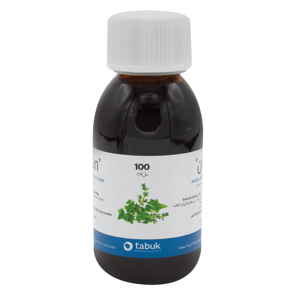 Ezipan, Ivy and Thyme Leaves Extracts Syrup, Herbal syrup for respiratory relief, 100ml