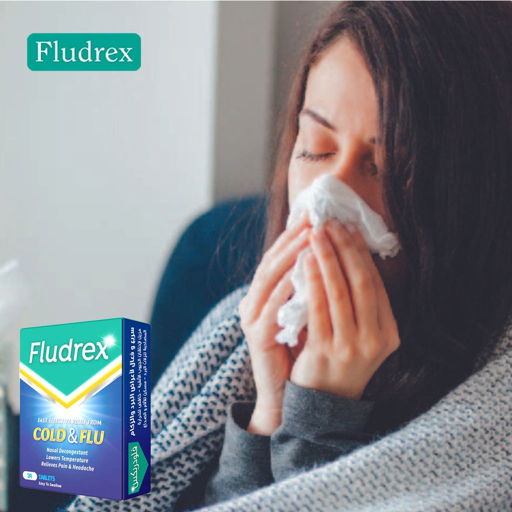 Fludrex, Tablets, Cold and flu relief medication, 24 tablets