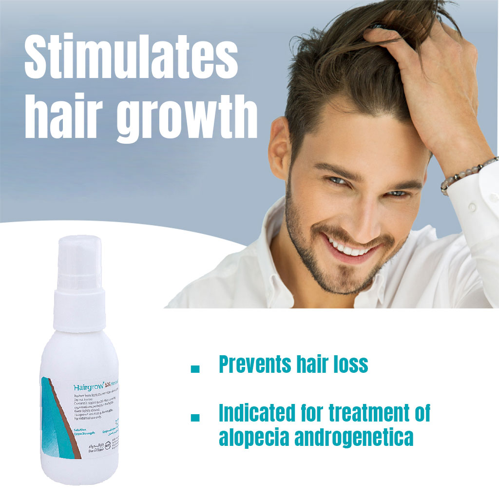 Hairgrow, 5% Minoxidil Topical Solution for Men, Hair Regrowth Treatment, 50ml