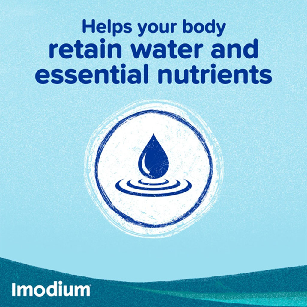 Imodium, Instants 2 mg melt in mouth tablets, Fast relief for diarrhea symptoms, 2 mg
