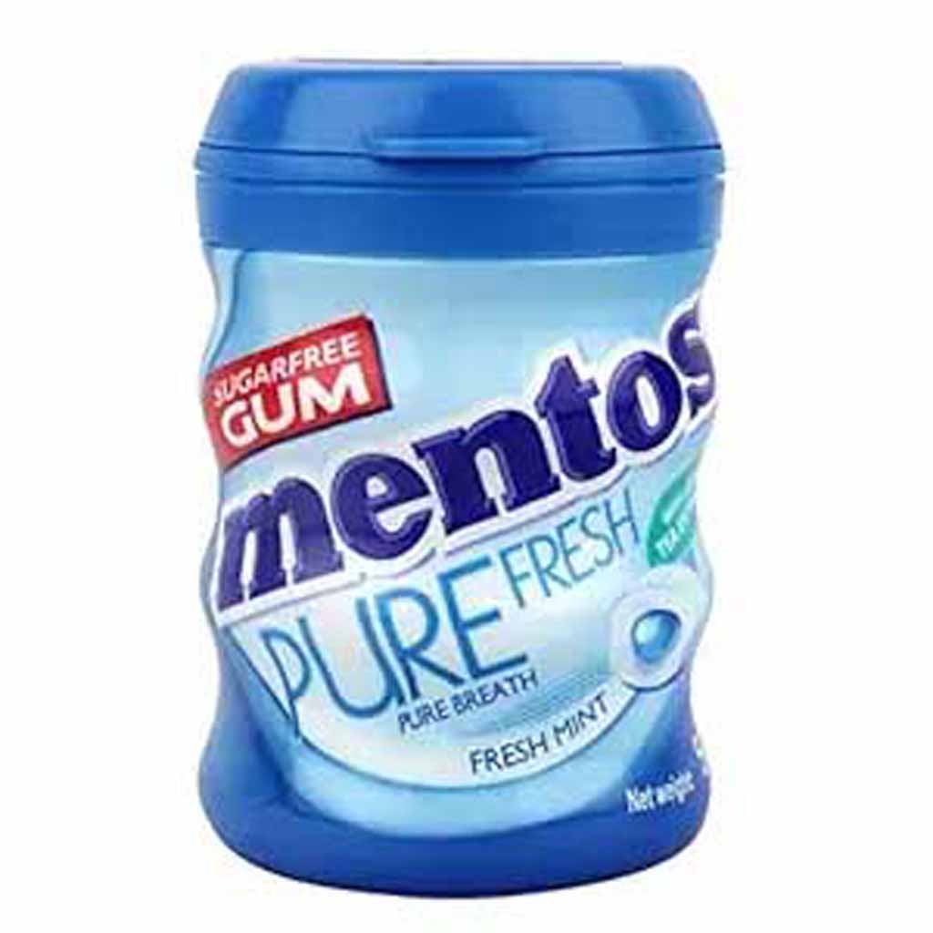 Mentos, Chewing Gum Pure Fresh Mint, Crisp mint flavor for long-lasting freshness, 56 grams