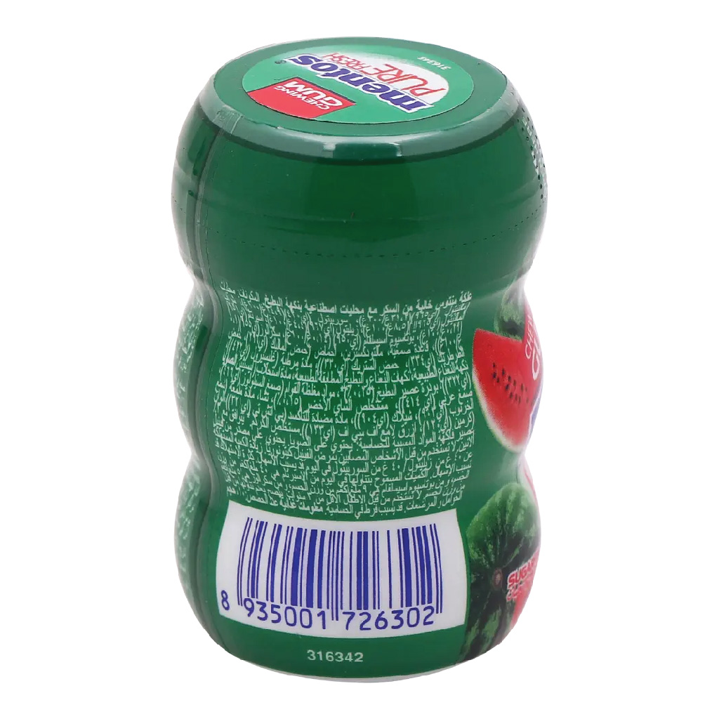 Mentos, Chewing Gum, Sweet watermelon flavor for refreshing breath, Tube