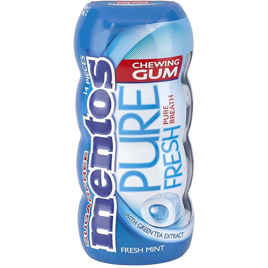 Mentos Pure Fresh Chewing Gum, Fresh Mint, Pack of 14's