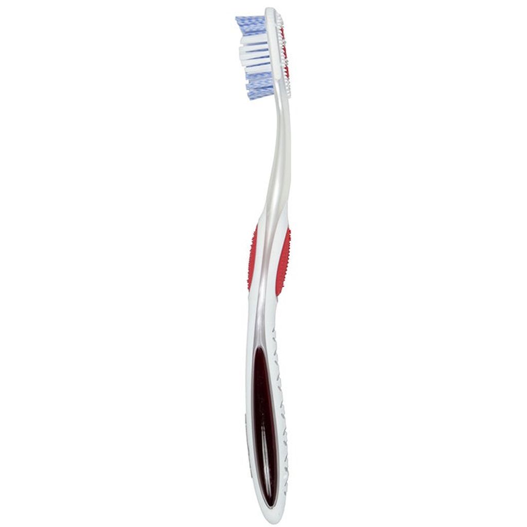 Colgate 360 Optic White Medium Teeth Whitening Toothbrush, Multi Color - 1Pk