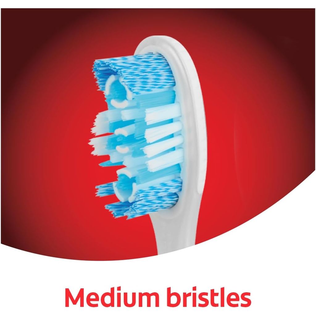 Colgate 360 Optic White Medium Teeth Whitening Toothbrush, Multi Color - 1Pk