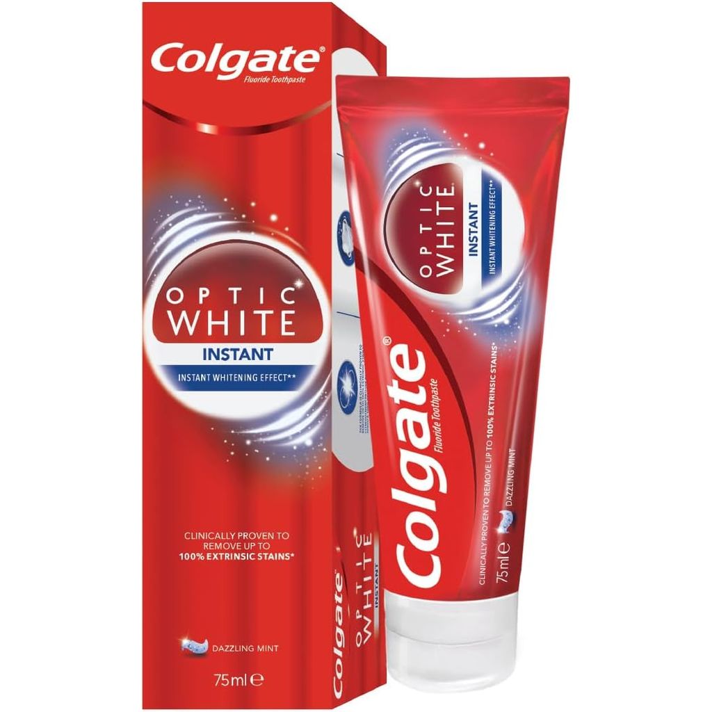 Colgate Optic White Instant Teeth Whitening Toothpaste,75 ml