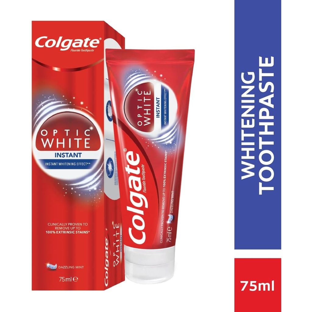 Colgate Optic White Instant Teeth Whitening Toothpaste,75 ml