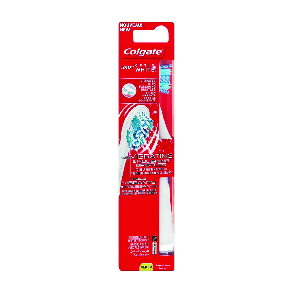 COLGATE OPTIC WHITE PLUS SONIC POWER MEDIUM TOOTHBRUSH 1PK