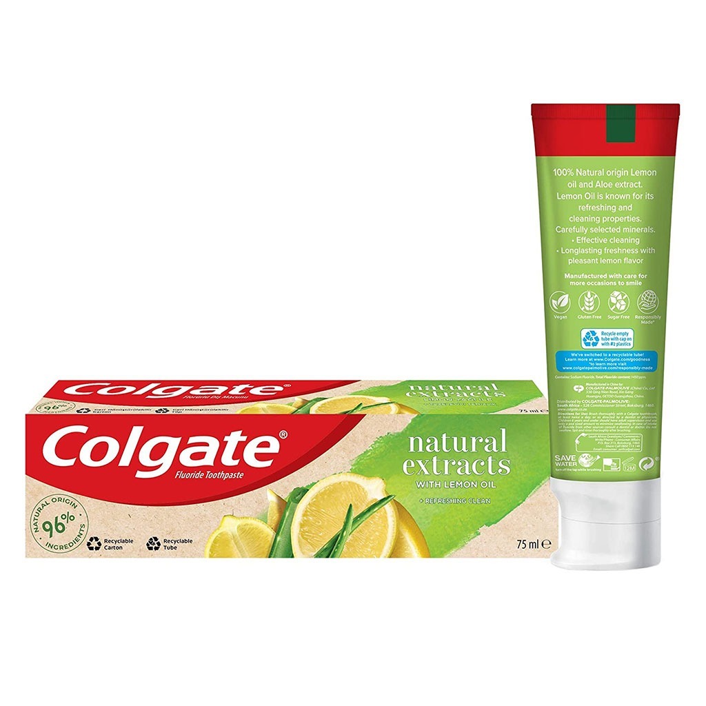 Colgate Natural Extracts Ultimate Fresh With Lemon And Aloe Vera Toothpaste 75 ml