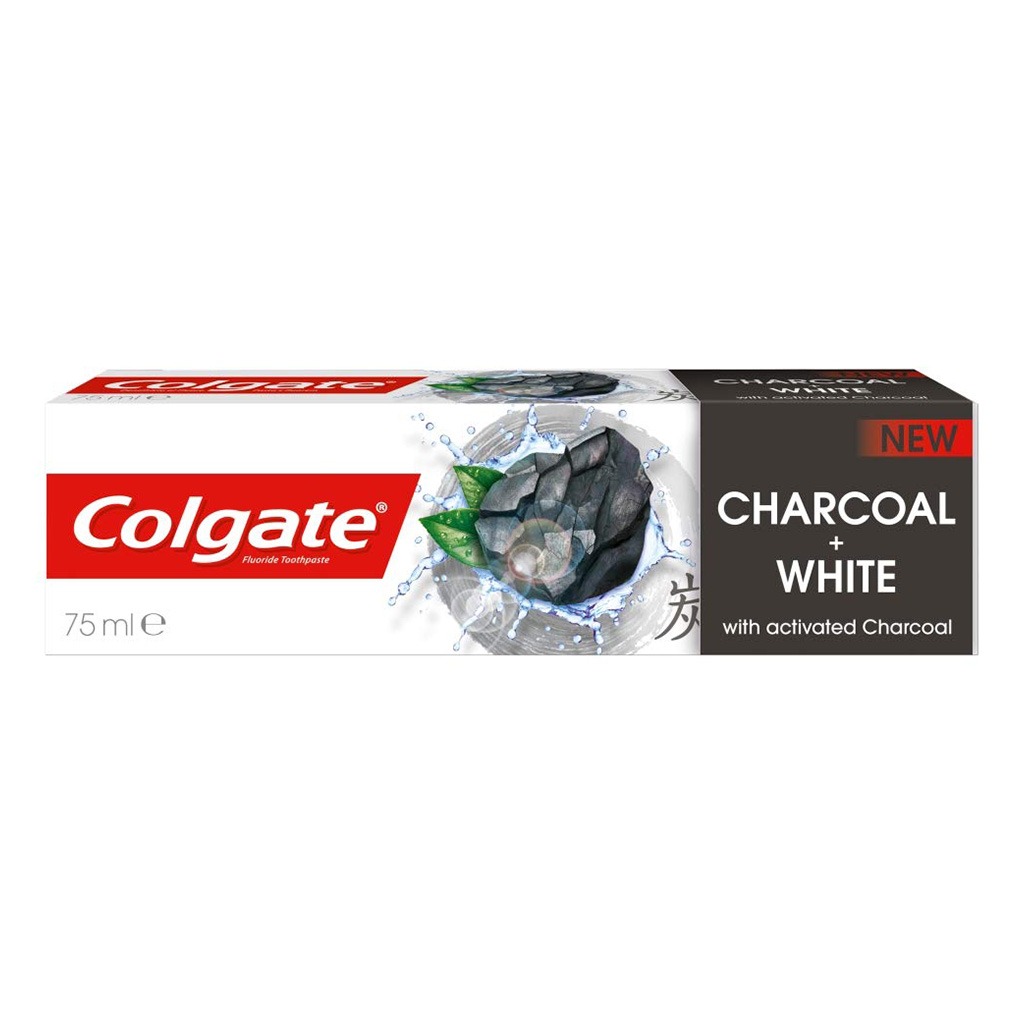 Colgate, Natural Extracts Deep Clean Activated Charcoal Toothpaste, Deep cleaning toothpaste with natural extracts, 75 ml