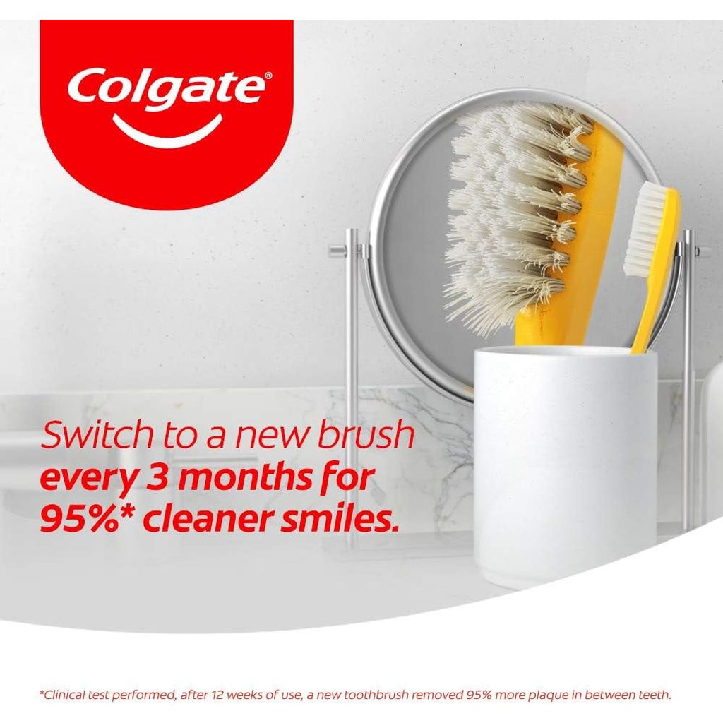 Colgate, Ultra Soft Toothbrush, Extra soft bristle toothbrush for gentle cleaning