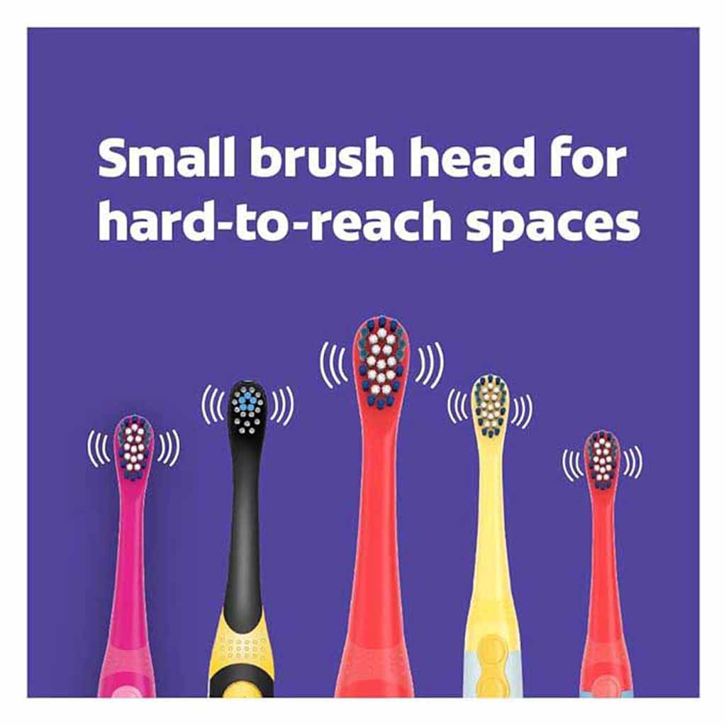 Colgate, Kids Barbie/Batman Extra Soft Battery Powered Toothbrush, Gentle electric toothbrush for children, 1 piece