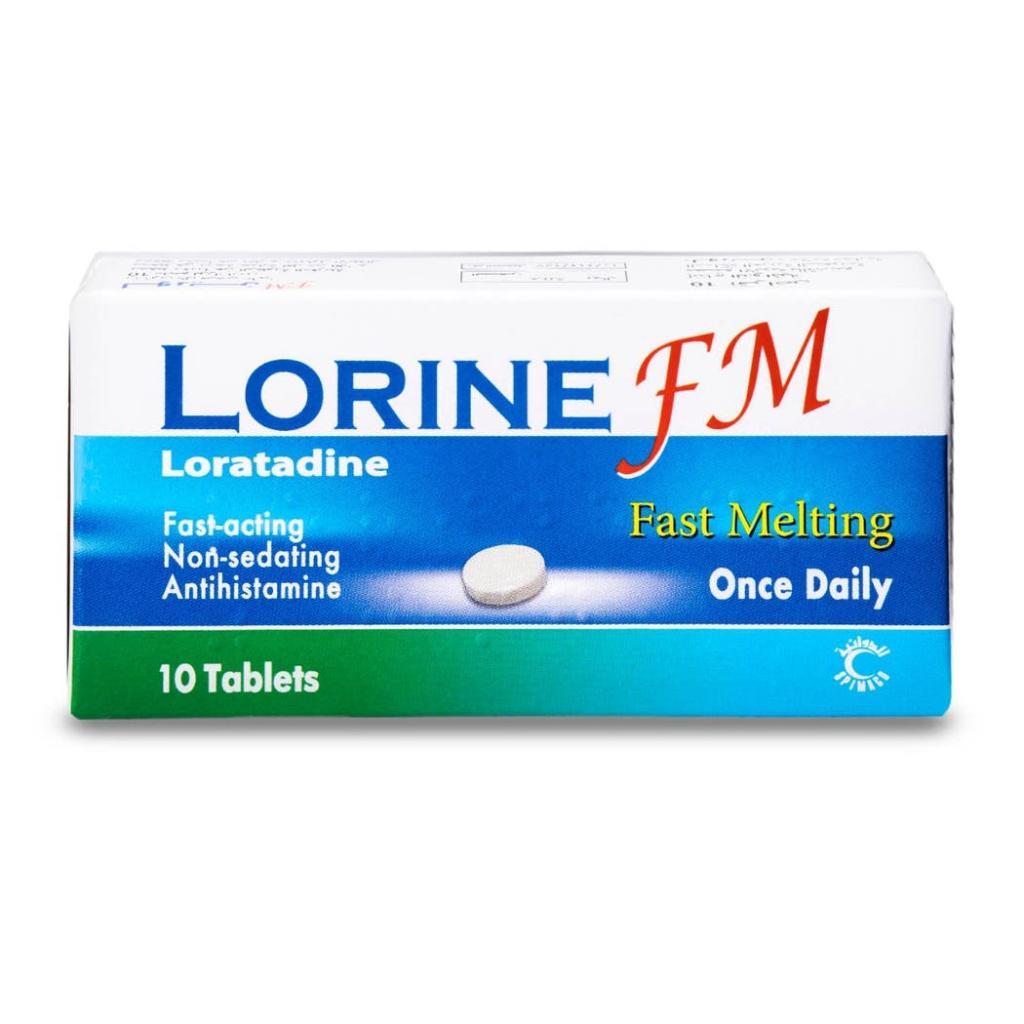 Lorine FM, Loratadine Tablets 10mg, Non-drowsy allergy relief tablets, 30 tablets