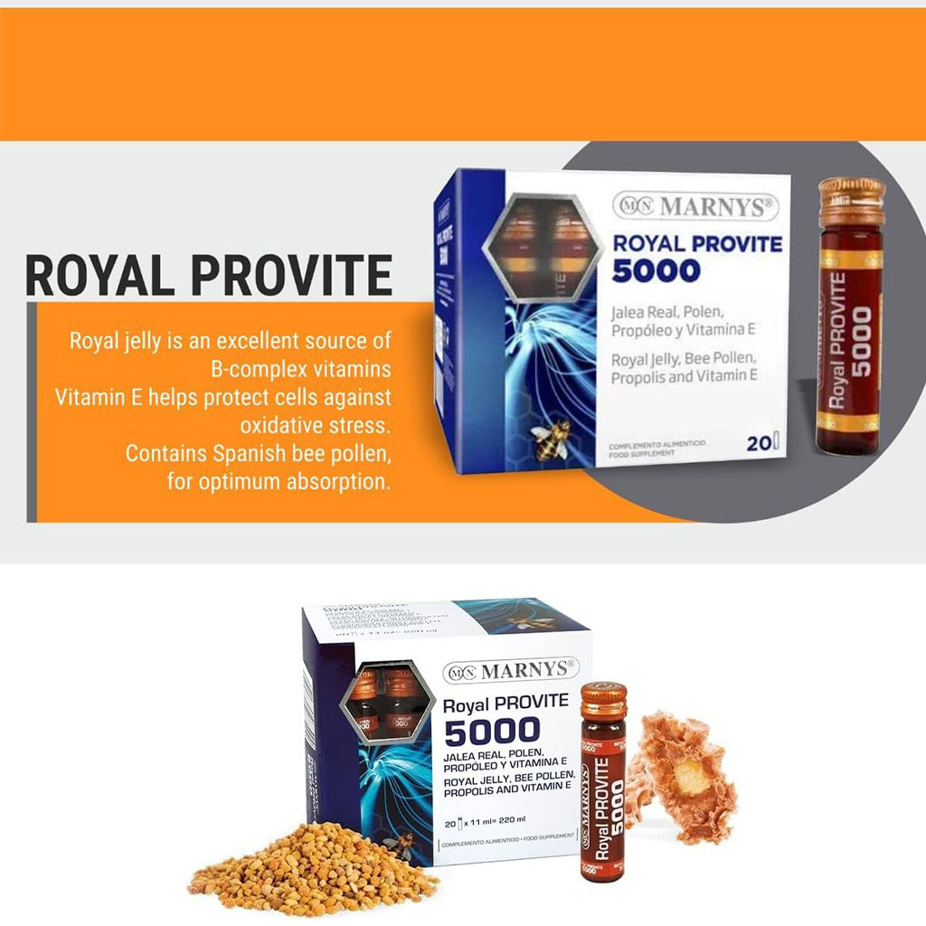 Marnys Royal Jelly 5000 - 20 Drinkable Ampules * 11 ml
