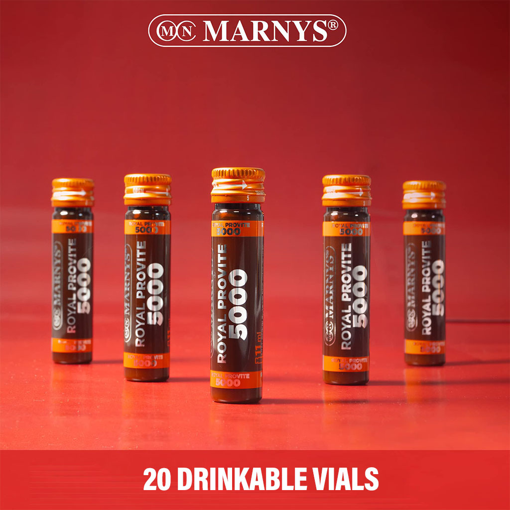 Marnys Royal Jelly 5000 - 20 Drinkable Ampules * 11 ml