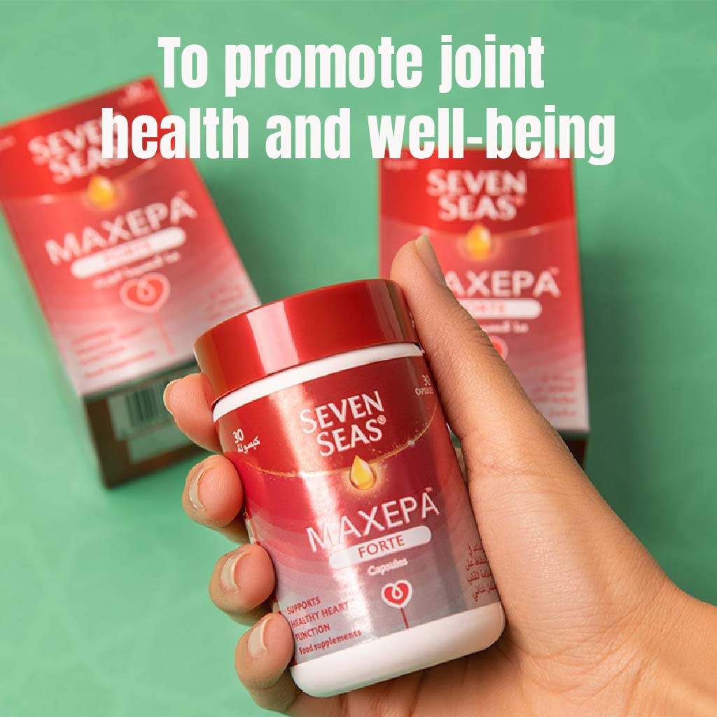 Maxepa-Forte, 640 mg capsules, Omega-3 fatty acid capsules for heart health, 30 capsules