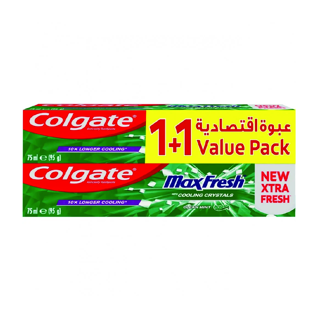 Colgate Maxfresh Clean Mint Toothpaste 75 Ml - Twin Pack