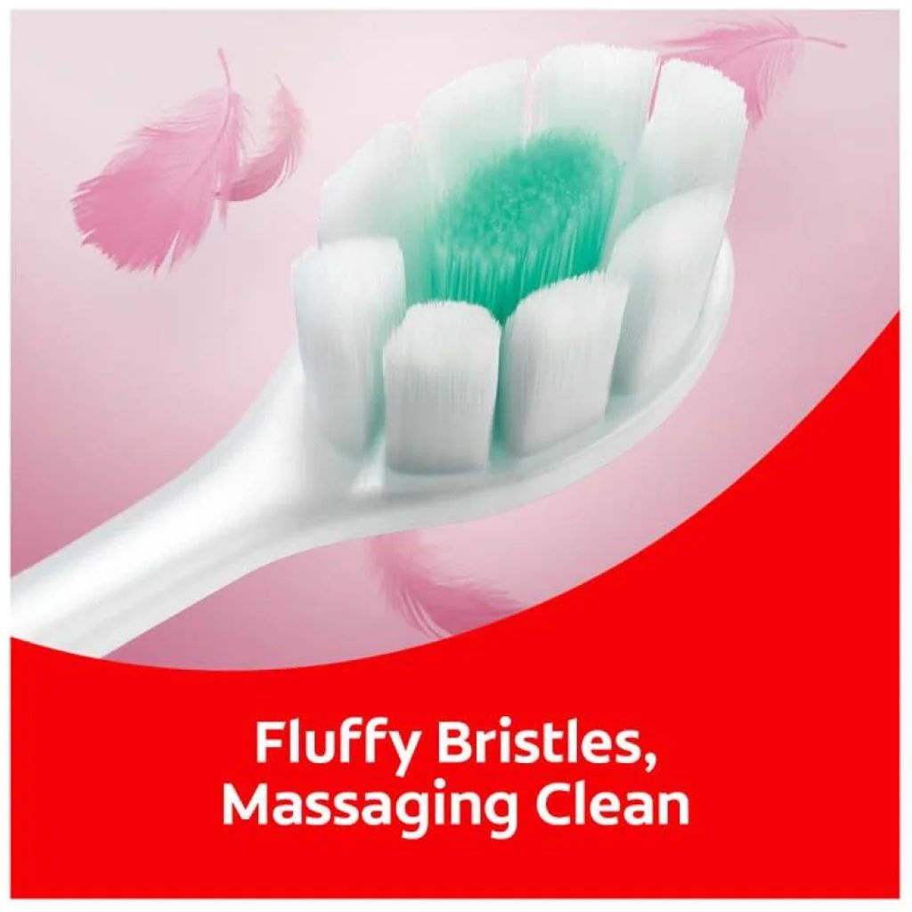 Colgate, Foamsoft Super Dense Thin Soft Bristle Toothbrush, Soft bristle toothbrush for gentle cleaning, 1 piece