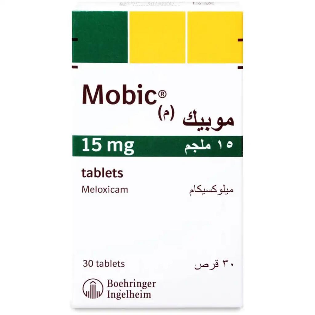 Mobic, Meloxicam 15mg Tablets, Anti-inflammatory medication for arthritis pain, 30 tablets