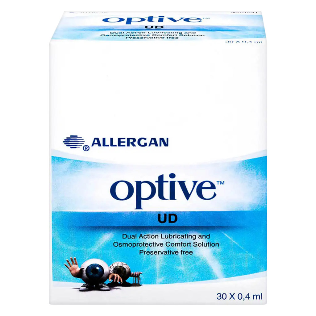 Optive, UD Eye Drops, Lubricating eye drops for dry eye relief, 0.4 ml