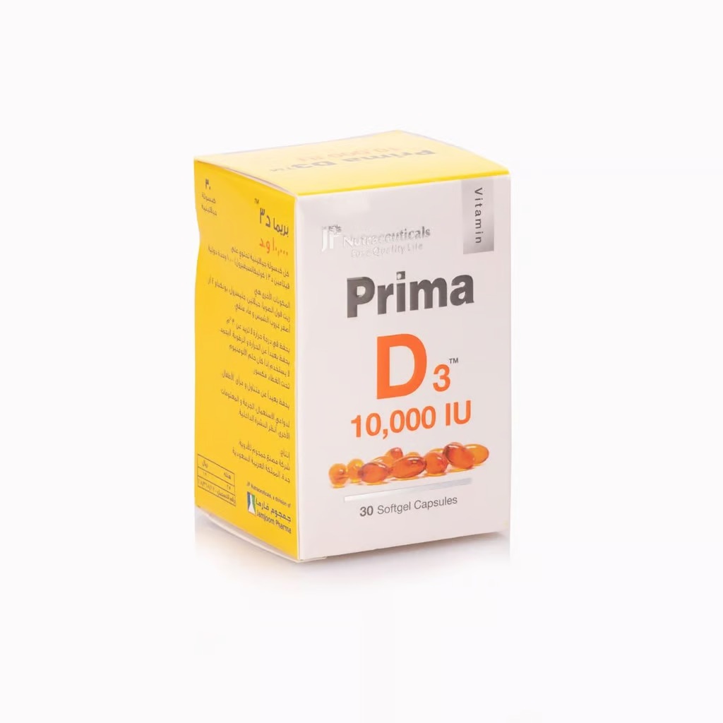 Prima, Vitamin D3 10000 IU, Bone health vitamin D supplement, 30 capsules