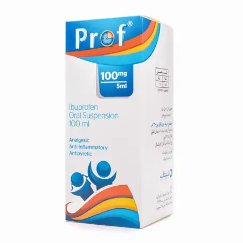 Prof, Suspension, Oral antibiotic suspension for bacterial infections, 100 ml