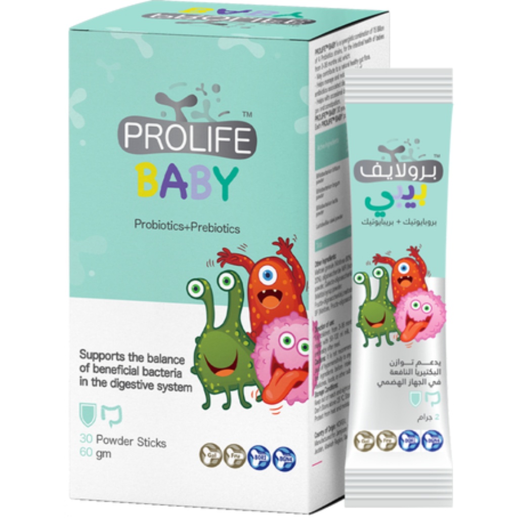 Prolife, Baby Probiotic Sachets, Gentle probiotic for infant digestive health, 30 sachets