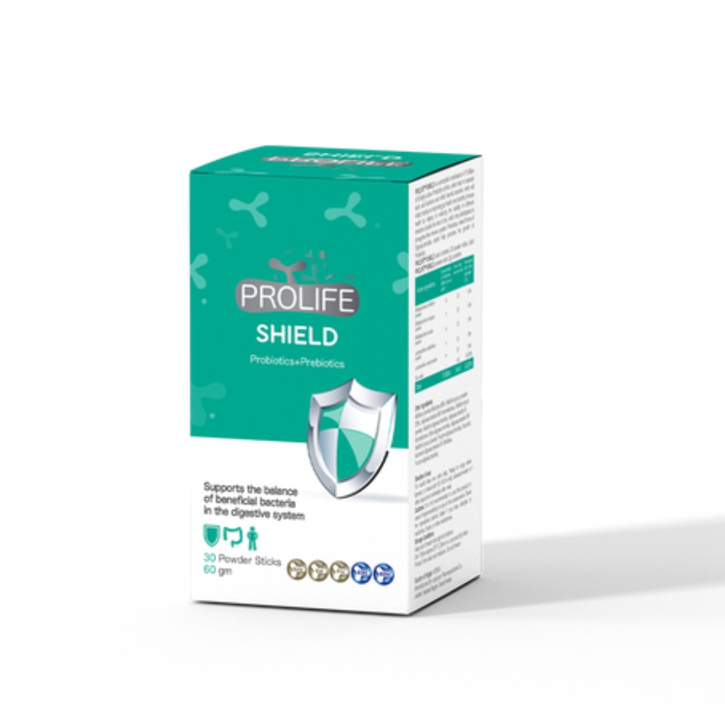 Prolife Shield, Probiotic Sachets, Supports digestive and immune health, 30 sachets
