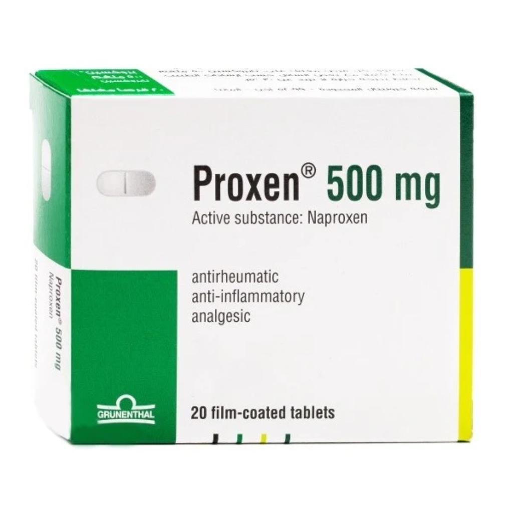 Proxen, 500mg Tablets, Nonsteroidal anti-inflammatory pain relief, 20 tablets