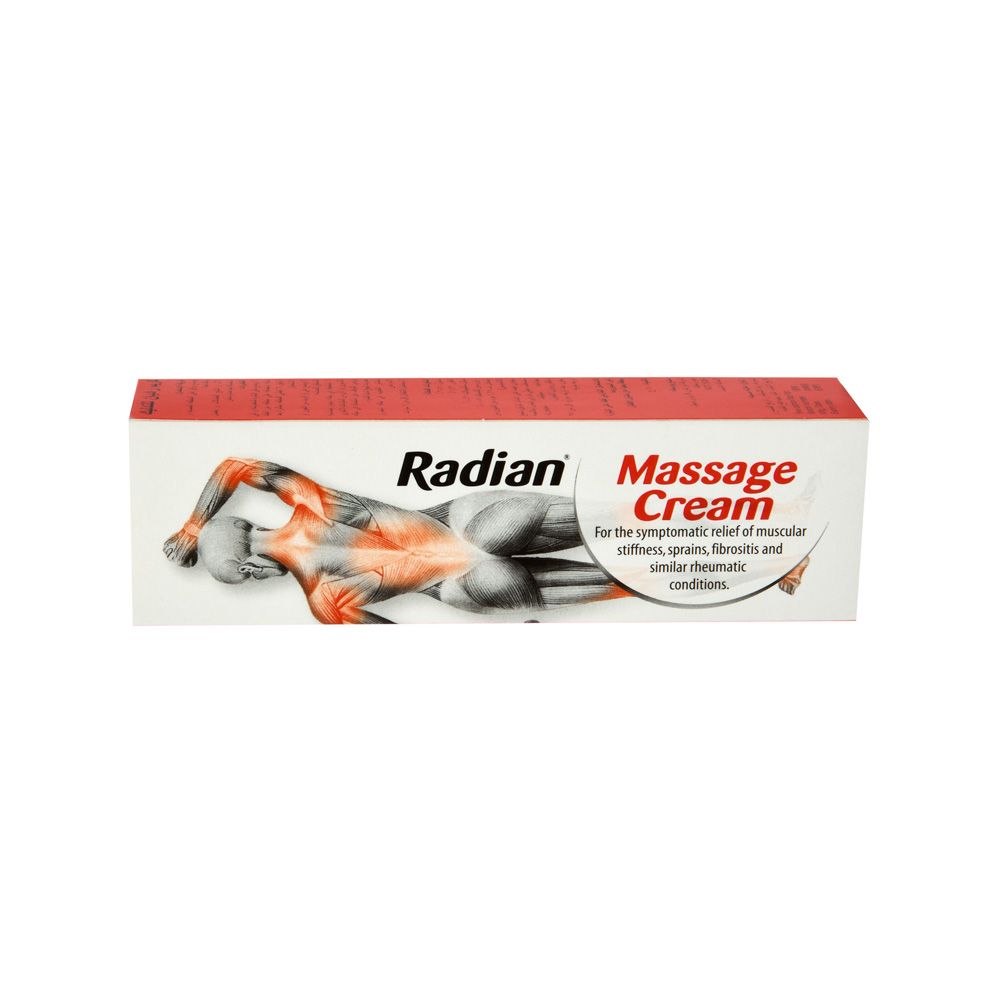 Radian, Massage Cream, Soothing cream for muscle relaxation and pain relief, 40g